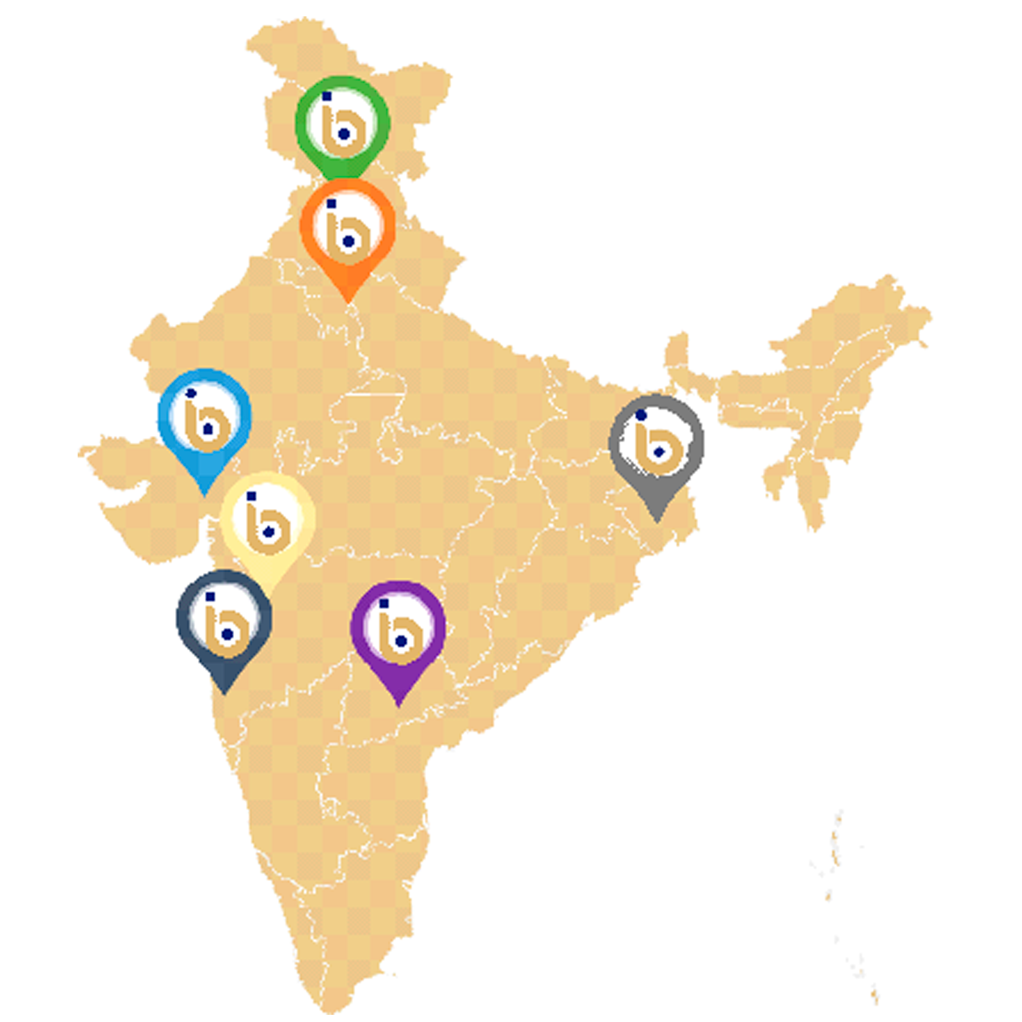 our presence map image